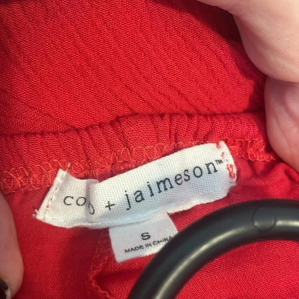 Red Romper Size Small Coco + Jaimeson - image 5